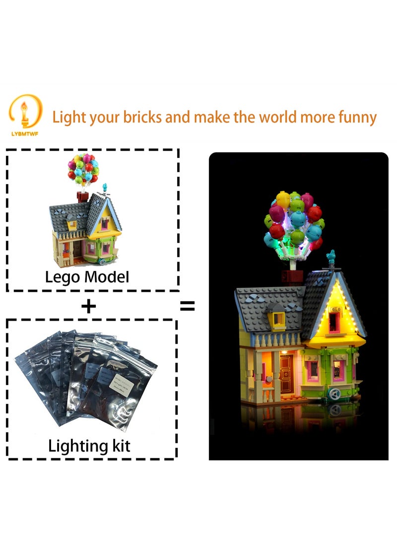 BRIXSPARK - BRIXSPARK LED Light for Lego-43217 Disney Up House​ Building Blocks Model (Lego Set NOT Included) - Image 1