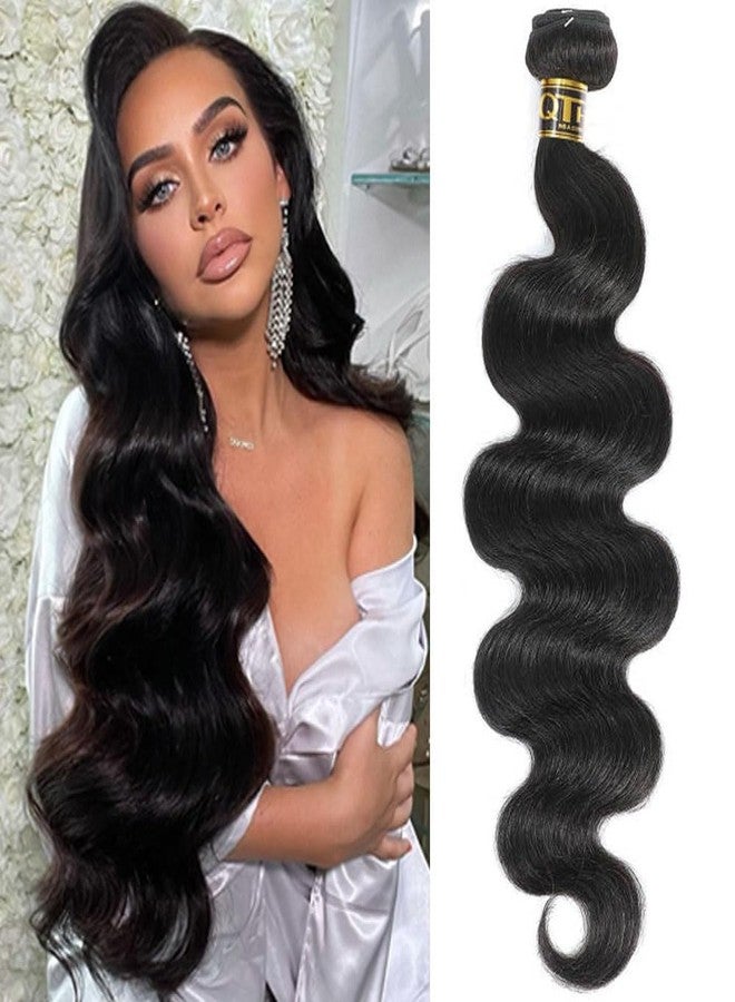 QTHAIR Brazilian Virgin Human Hair Body Wave Bundles (24",100g) 18A 100% Unprocessed Brazilian Body Wave Hair Bundles Hair Extensions For Women - Image 1