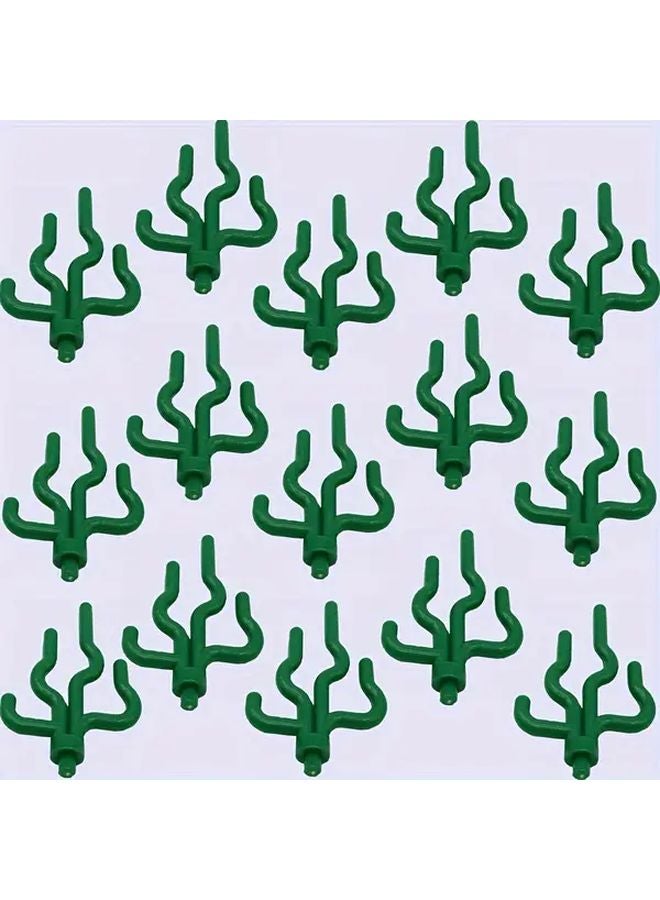Green Seaweed Building Blocks Set Of 15 Or 16 Mini Plants For DIY Farm Scenes - Image 1