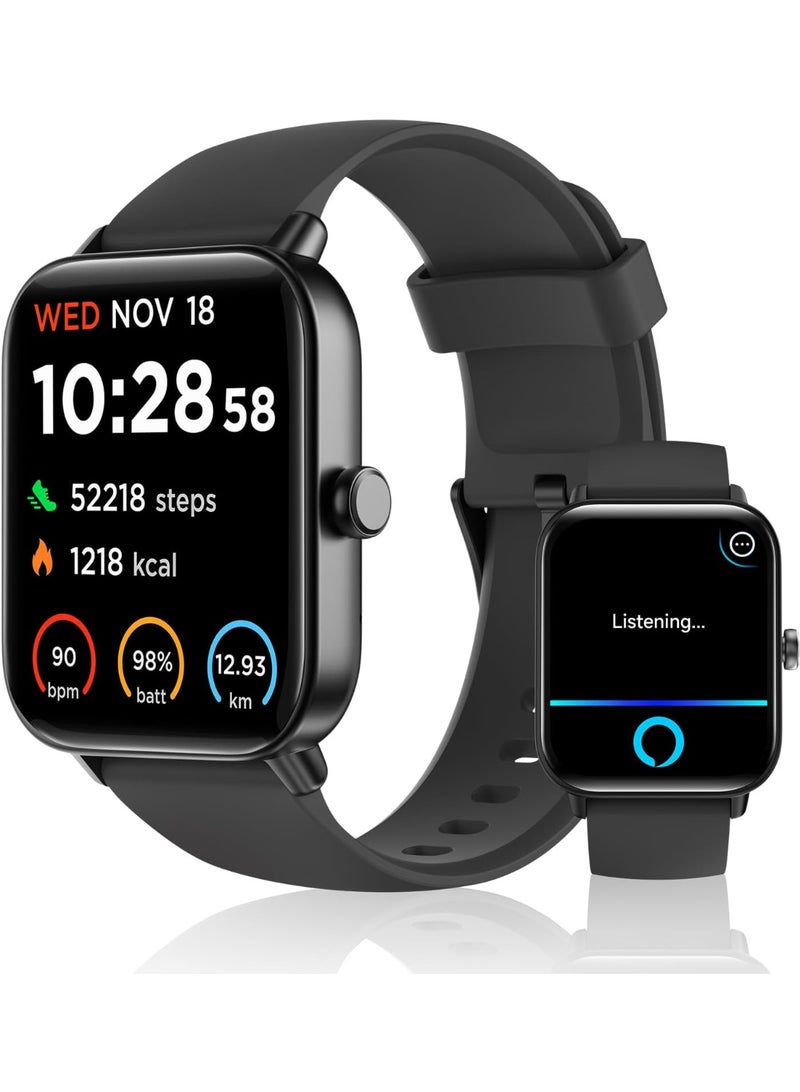 Furtey 1.8" Fitness Smart Watch with Intelligent voice - Answer/Make Calls, SpO2 & Sleep Monitor | 100+ Sport Modes, IP68 Waterproof Step Tracker for iOS Android - Image 1