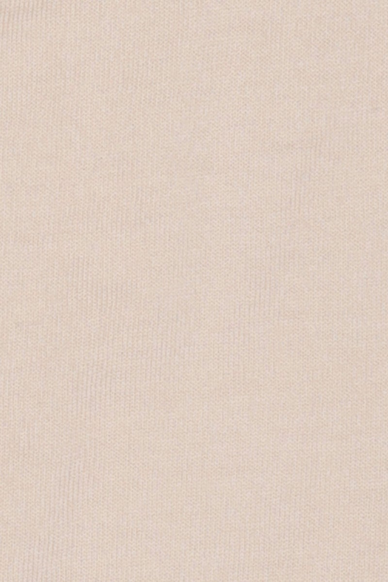 Selected Homme Men V-Neck Knitted Cardigan, Beige - Image 5