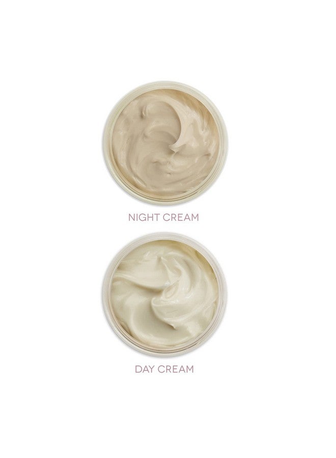 ايرث تو سكين مجموعة Tea Time Mini Duo كريم نهاري للشاي الأبيض (0.5 أونصة سائلة) وكريم ليلي للشاي الأسود (0.5 أونصة سائلة) ترطيب طوال النهار والليل للوجه والرقبة (عبوتان) - Image 3