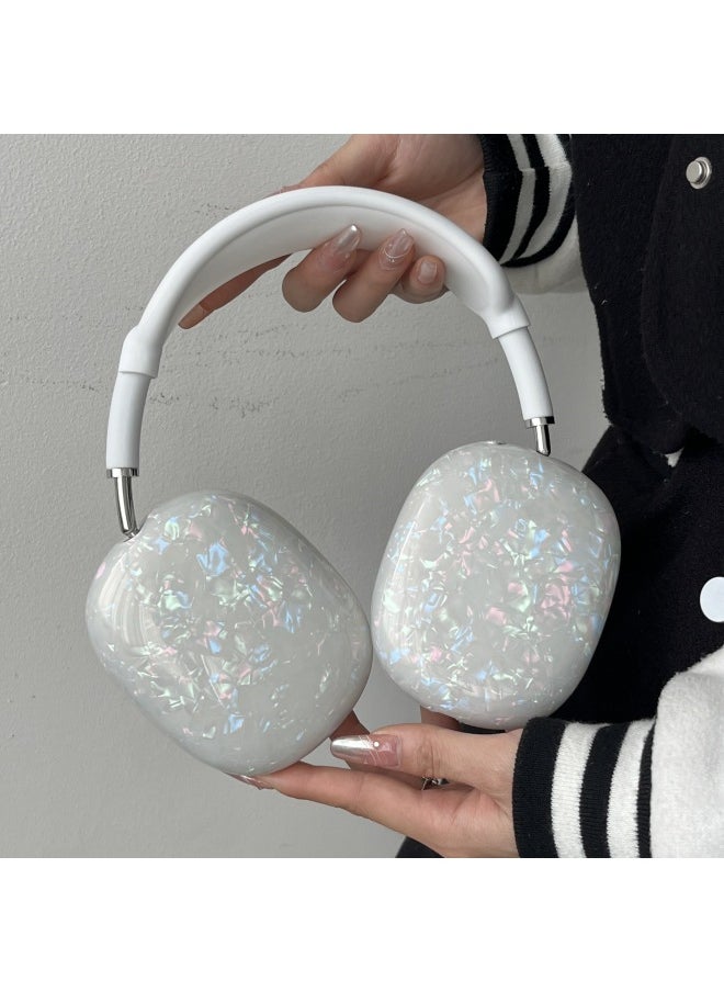 Generic - Shell Pattern Airpods Max Protective Cover Full Cover Headset Bluetooth Headset Ear Mask Decoration Imd Soft Case Suitable-Color:Black-Applicable Model:max - Image 1