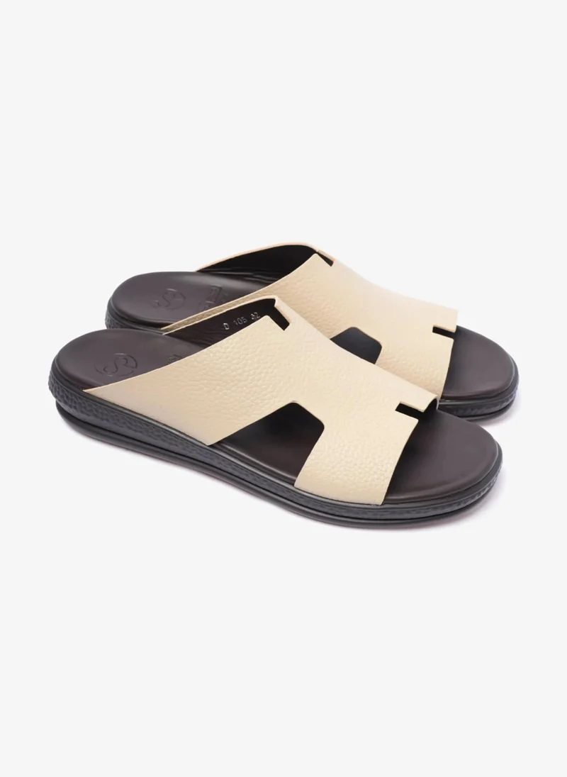 Comfort Plus COMFORT PLUS CLASSIC LEATHER SANDALS FOR MENS MANDORLA