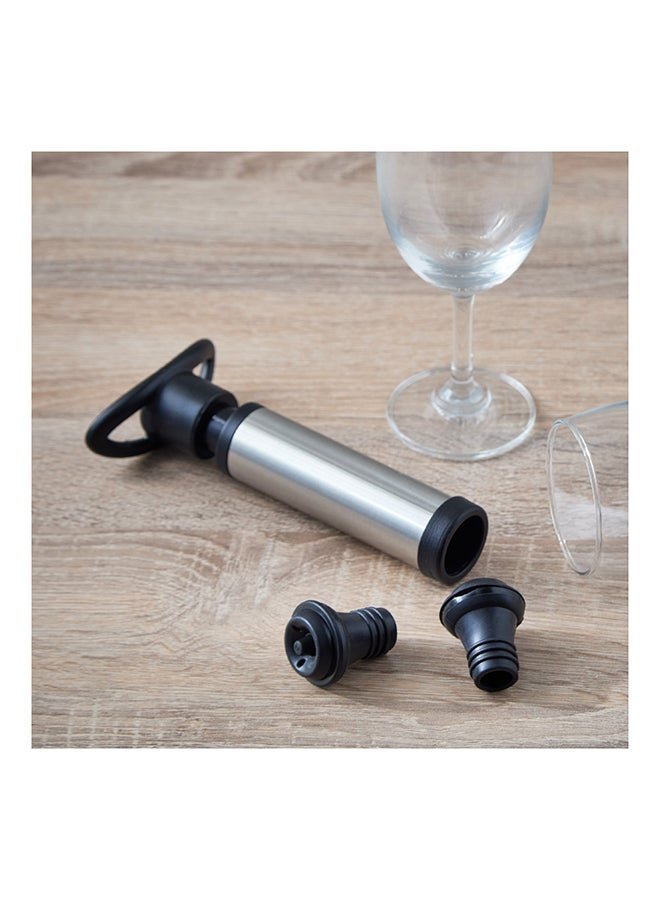 Home Box Barwell 3-Piece Vacuum Pump and Cork Set 16 x 3.7 x 8.3 cm  - Image 1