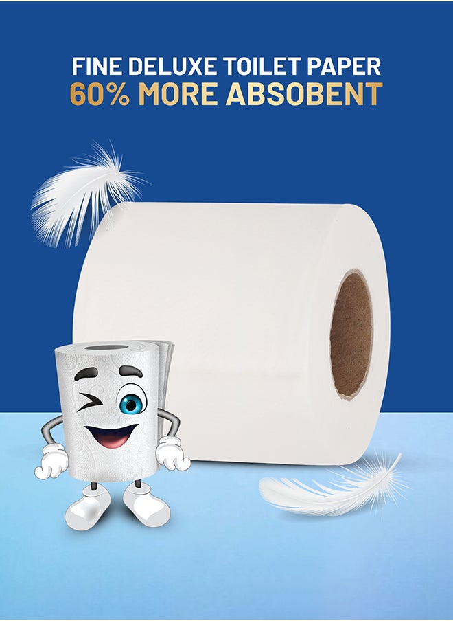 packwell - Packwell 2ply toilet roll 400 sheet pack of 10 pcs rolls Softness Bathroom Tissue Roll toilet paper toilet tissue - Image 1