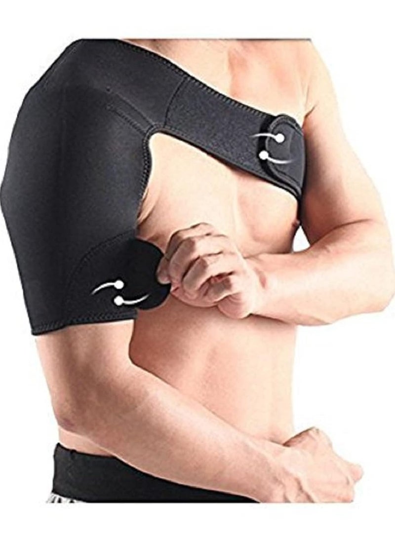 JOGAMS Adjustable Right Shoulder Support Strap Arthritis Gym Sports Brace Pain Relief Injury Prevention - Image 3