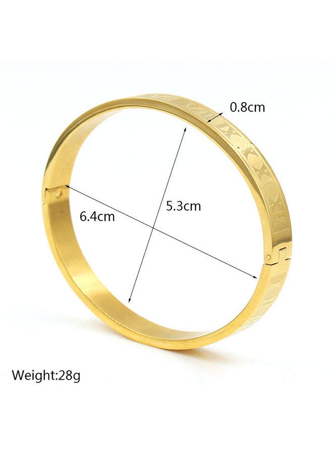 roaiss - 3 Piece Combination Gold Crown Bracelet Fashion Roman Numeral Woven Stainless Steel Bracelet Pineapple Bead Crown Combination Bracelet - Image 1
