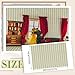 Flutesan 12 Pcs Miniature Dollhouse Wallpaper and Flooring Peel and Stick Mini DIY Self Adhesive Dollhouse Accessories 827 x 1169 Inch Vintage Stripes - Image 4
