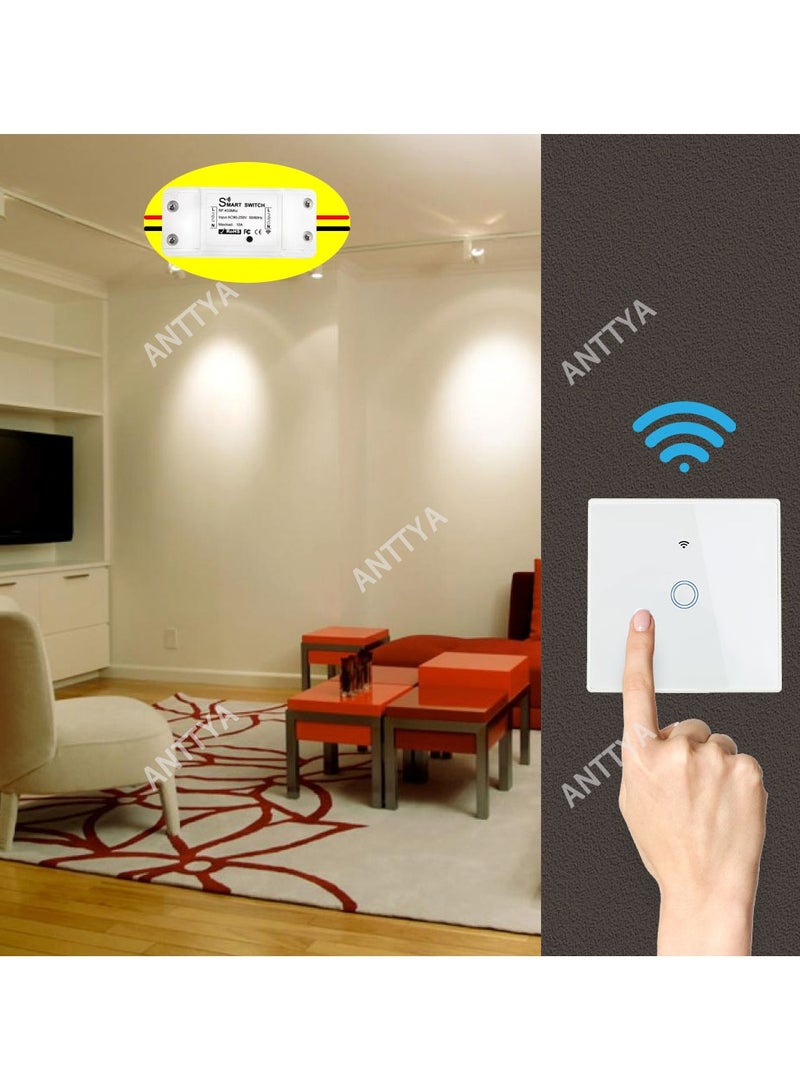 Generic Wireless Touch Light Switch Remote Control 433MHz AC 110V 220V 10A Receiver 86 Wall Panel For Smart Home Ceiling Lamp LED  - Image 2