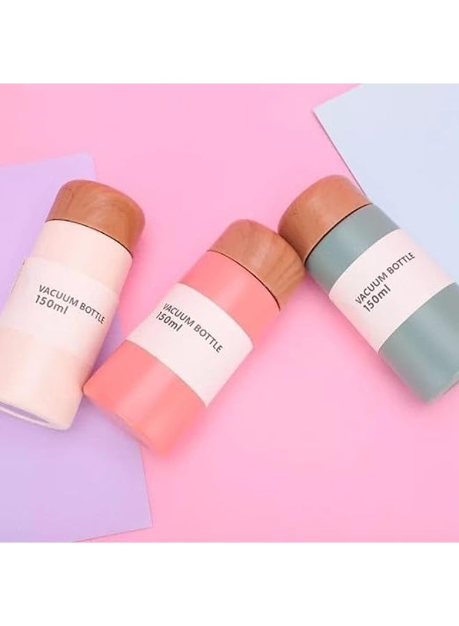 جروب تايجر ترمس حراري صغير للقهوة والحليب والشاي، ترمس حراري صغير للمشروبات الساخنة والباردة، زجاجة مياه صغيرة من الفولاذ المقاوم للصدأ 304، قارورة مفرغة من الهواء للعمل، سعة 150 مل، لون أحمر - Image 4