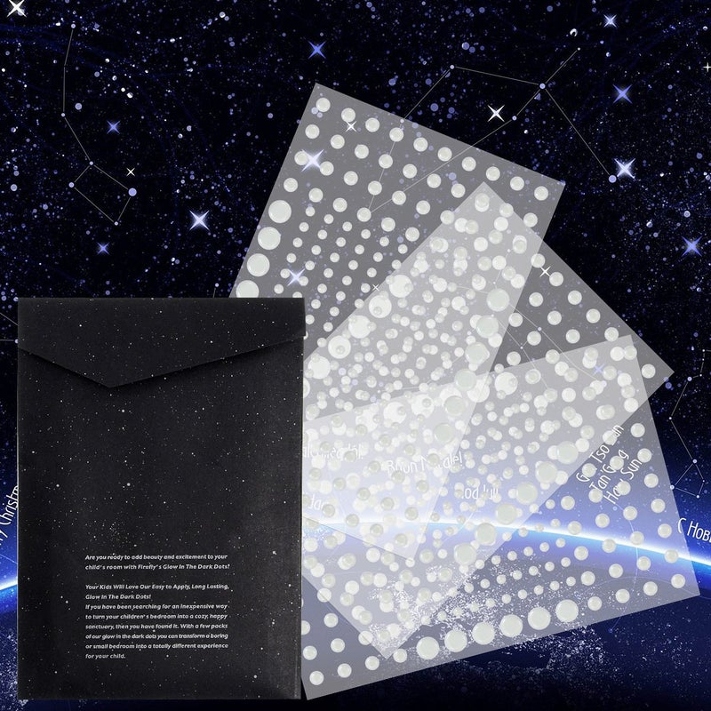 DAGOU Realistic 3D Domed Glow in The Dark Stars,606 Dots for Starry Sky, Home Decor Stickers for Kids Bedding Room(606 Stars) - Image 4