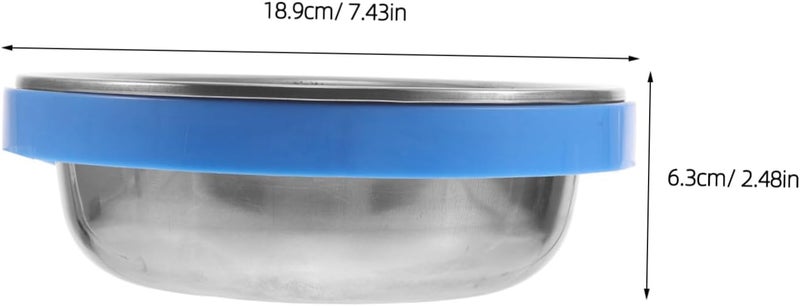 Odor free color COHEALI Stainless Steel Spa Cart Bowl and Waste Bin Ring 7.4" with Cart Mount Holder for Facial Washbasin, Salon Facial Treatment, and Beauty Trolley Use - Image 3