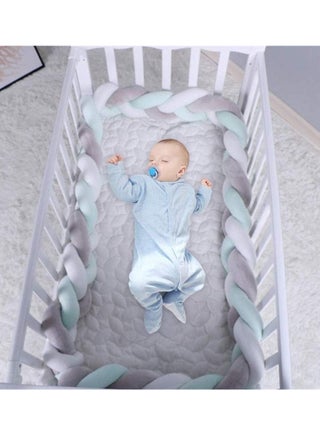 unikbebe Braided Baby Safety Cot Bumper 2M – Hand-Woven Soft Knot
