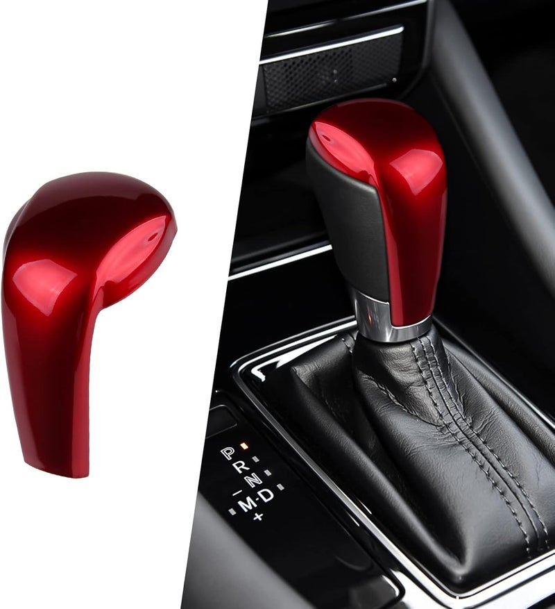 ANFOKAS لمازدا CX-5 3 6 CX-3 CX-9 إكسسوارات السيارة غطاء مقبض ناقل الحركة غطاء زخرفي لوحة ناقل الحركة ملصق ديكور داخلي رياضي - أحمر - Image 1