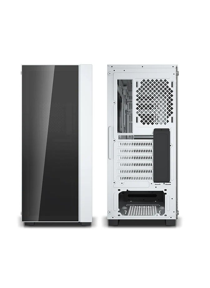DEEPCOOL - MATREXX 55 V3 ADD-RGB WH 3F Mid-Tower ATX Case, E-ATX Support, Tempered Glass Panels, Three Included ARGB Fans, Motherboard Sync and Front I/O RGB Control, White - Image 1