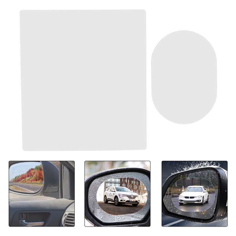 2 Pairs Car Rearview Mirror Films Vehicle Rearview Mirror Films Rainproof Films - Image 1