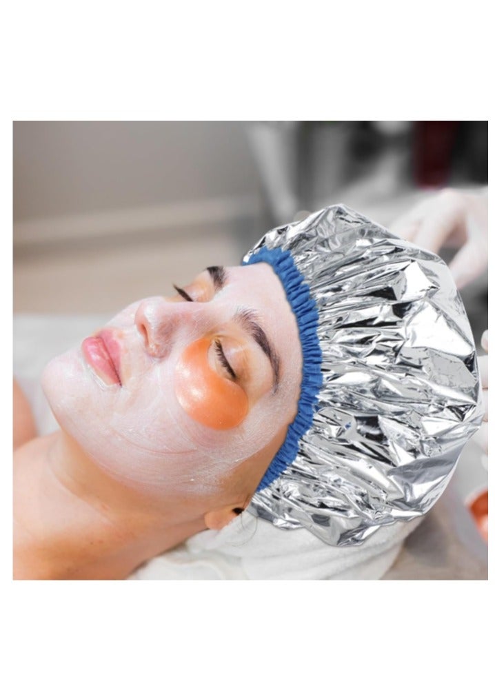 OASIS-TH 2 Packs Heat Cap For Deep Conditioning, Thickened Aluminum Shower Cap Steam Cap, Reusable Conditioning Processing Caps For Hair for Home And Salon Dyeing Use - Image 4