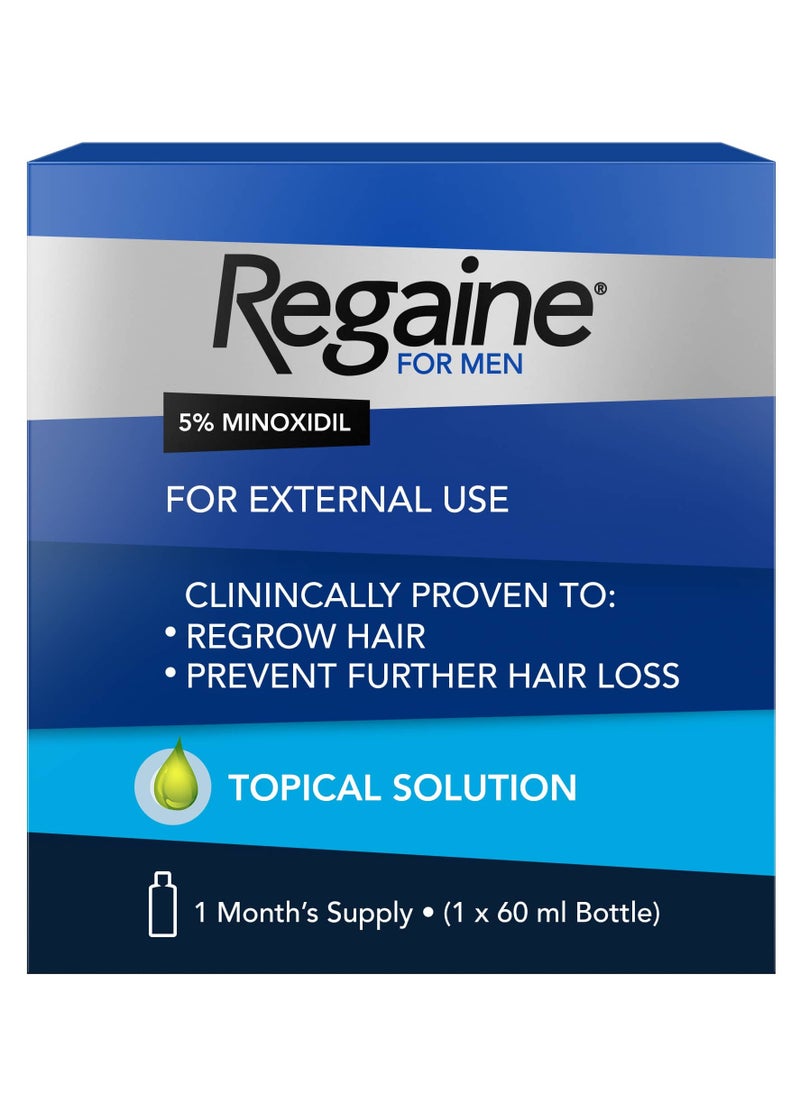 Regaine - Men Extra Strength Scalp Solution 5% Minoxidil (60ml) - Image 1