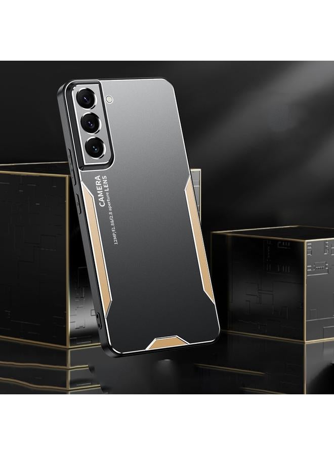 S-TOP Case For Samsung Galaxy S21 FE 5G Blade Series TPU Hybrid Metal Phone Case - Image 3