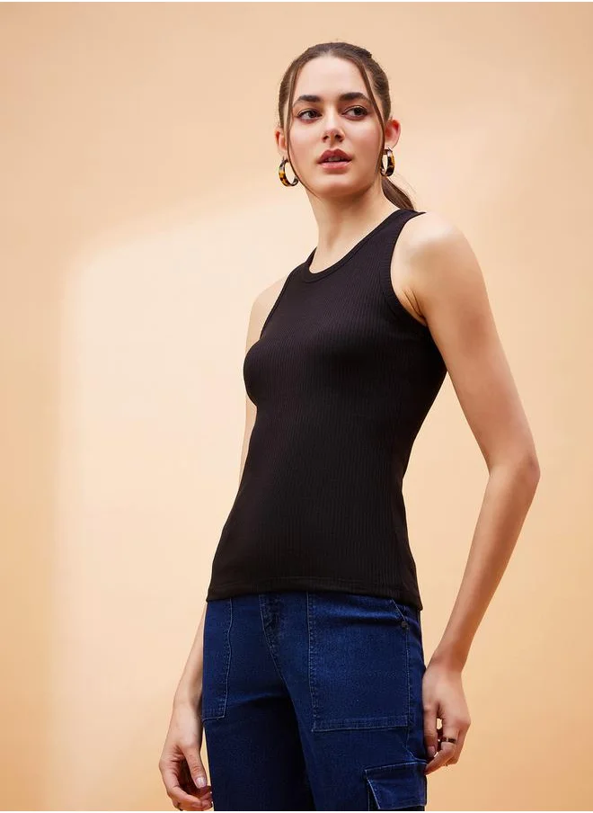 SASSAFRAS Solid Ribbed Tank by Styli