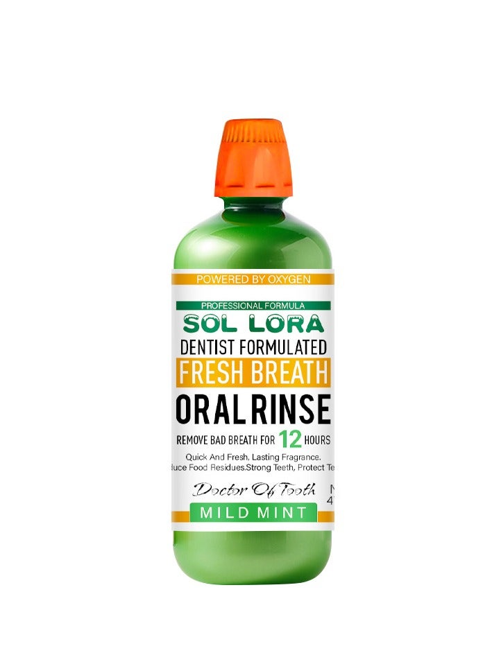 SOL LORA Fresh Breath Mild Mint Oral Rinse