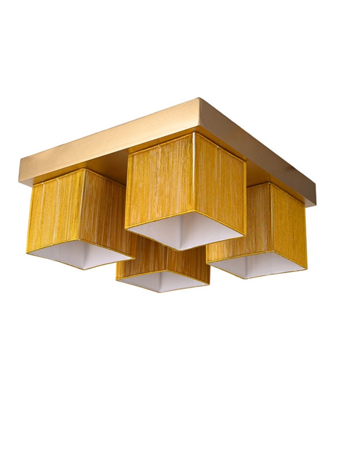 El Rawda Lighting Orita Ceiling Lamp - 4 Lights | modern decorative LED E27 pendant light ceiling lamp hanging | suitable for any room | Color: Gold | Size: 40x40 cm - Image 1