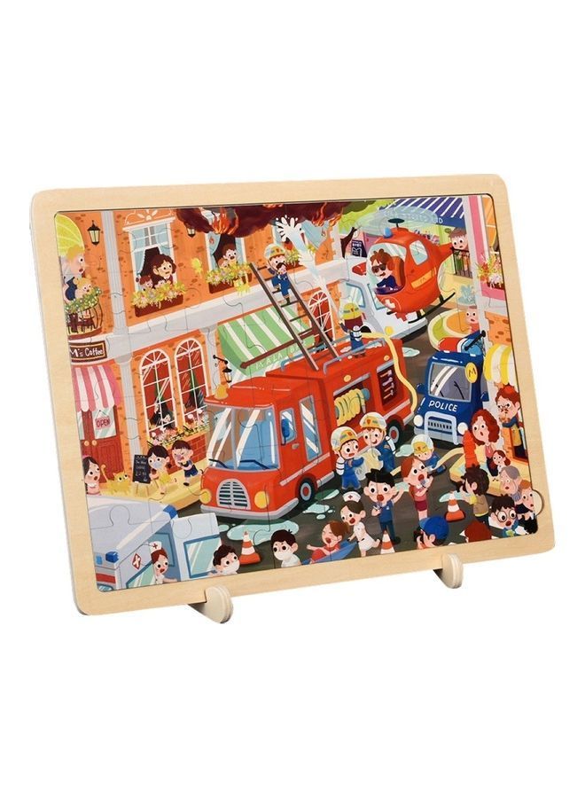 NIBEMINENT Fire Truck Themed Jigsaw Puzzle Set