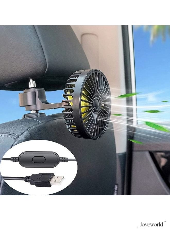 Joyeworld - Automobile Cooling Fan for Backseat 3 Speed Strong Wind - Image 1