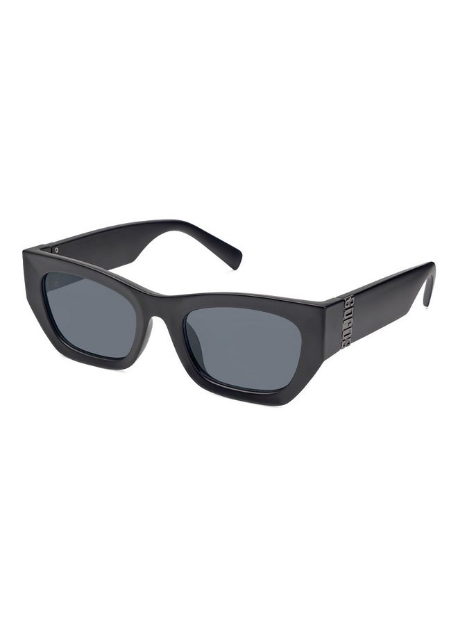 Sojos Trendy Rectangle Cateye Sunglasses Womens Mens Uv400 Fashion Chic Chunky Shades Sj2296, Matte Black/Grey  - Image 1