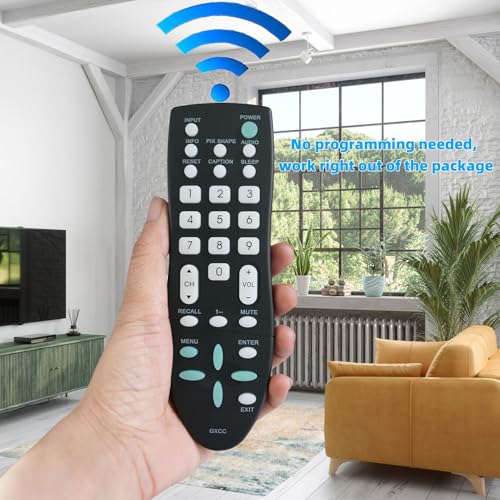 Kassionel GXCC sub GXFA Replacement Remote Control Compatible for Sanyo LCD CRT TV HDTV DP39E63 DP42142 LV0514 FW50D36F FW43D25F FW40D36F FVM4681 FVM4281 - Image 2