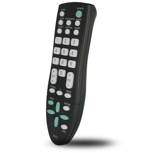 Kassionel GXCC sub GXFA Replacement Remote Control Compatible for Sanyo LCD CRT TV HDTV DP39E63 DP42142 LV0514 FW50D36F FW43D25F FW40D36F FVM4681 FVM4281 - Image 1