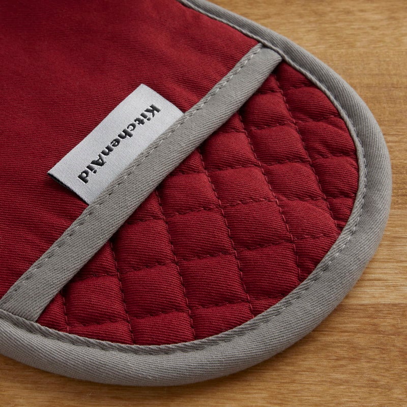 KitchenAid Asteroid Pot Holder 2-Pack Set  Smoked Paprika Red  6.5""x10"" - Image 3