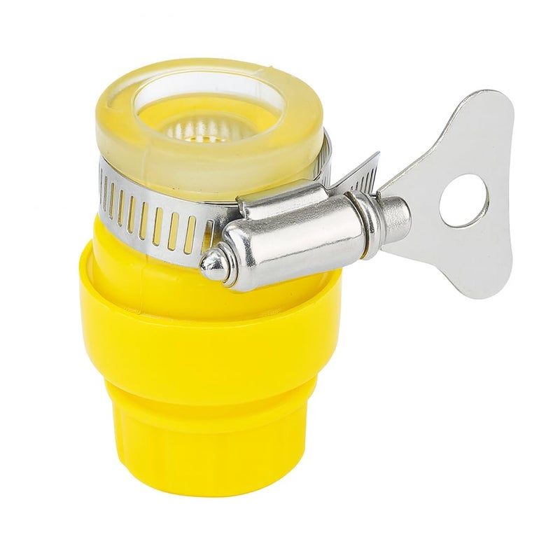 DEXURIES Universal Garden Tap Connector 1/2" – Hose Tap Adapter for Standard Faucets | Heavy Duty Plastic with Metal Clamp & Rubber Seal | Garden Hose, Car & Bike Wash, Balcony & Home Cleaning - Image 3