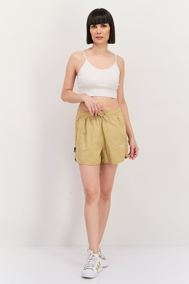 PUMA Women Sportwear Fit Outdoor Shorts, Khaki  - Image 4