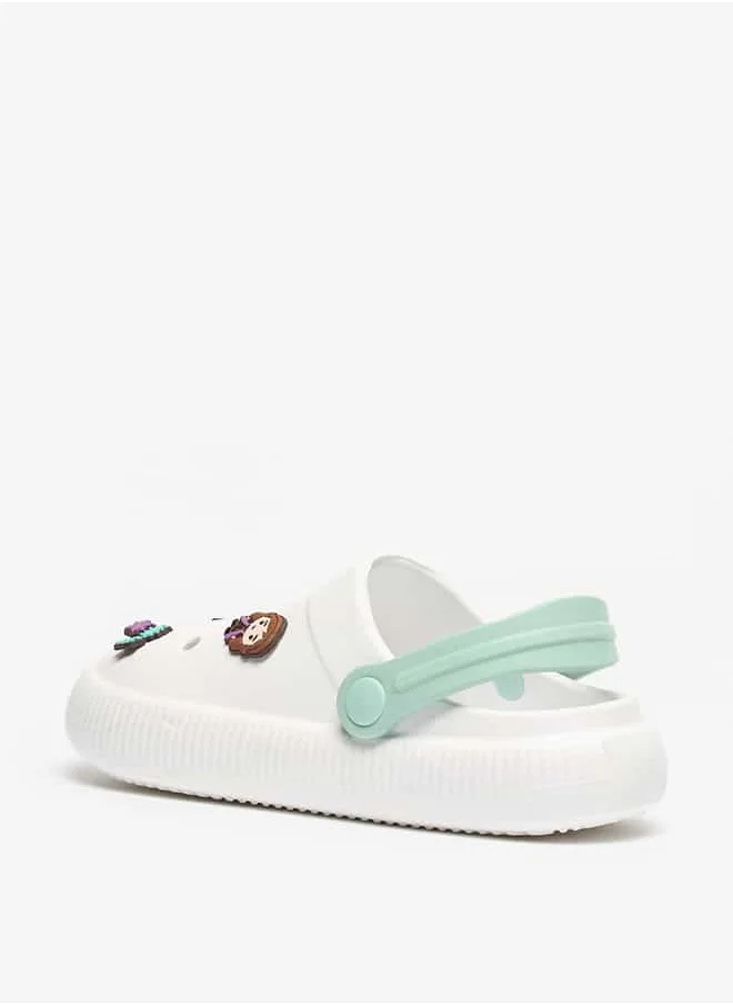 ديزني Girls Frozen Embossed Backstrap Clogs