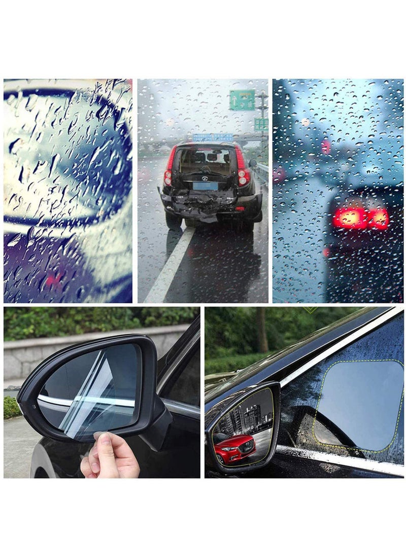 SYOSI - Car Rearview Mirror Film, Anti Fog, Anti Glare, Anti Scratch, Anti Mis, Rainproof Waterproof, HD Nano Clear Protective Sticker Film for Car Mirrors, Side Windows, Safe Driving - Image 1