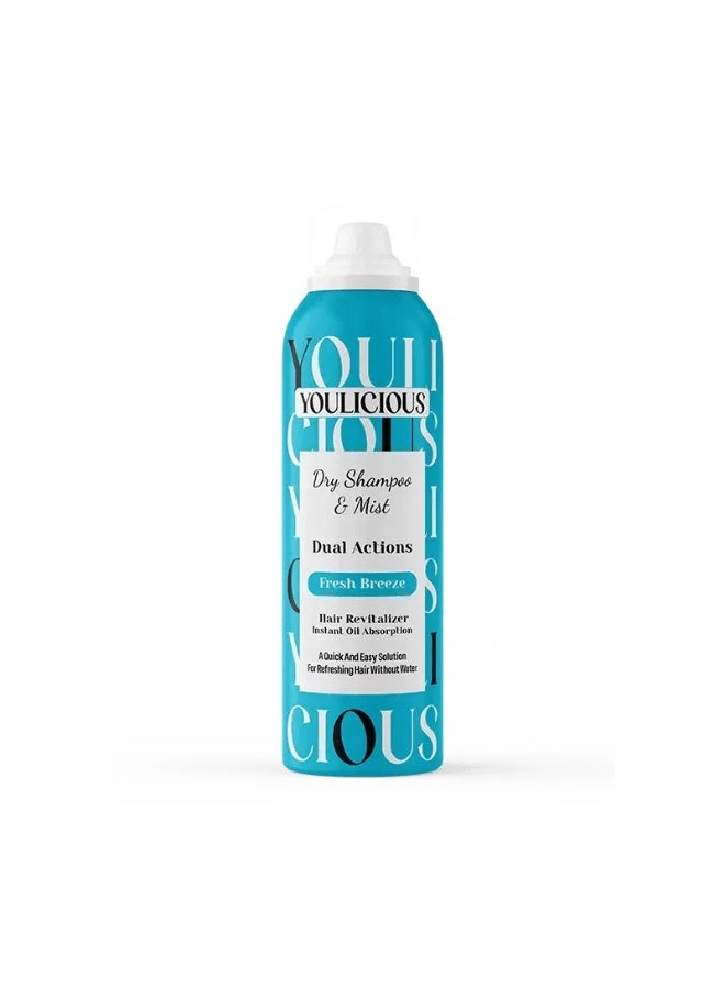 Youlicious Dry shampoo & Mist Fresh Breeze - 200 ml - Image 1