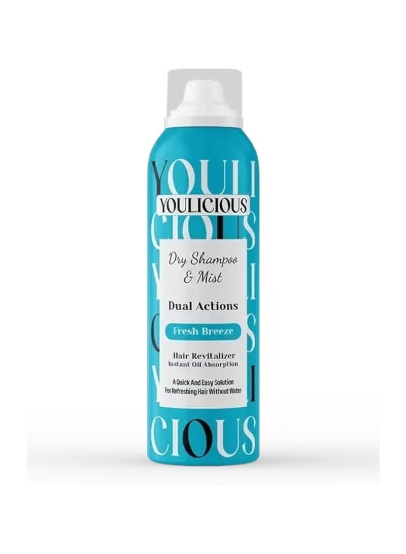 Youlicious Dry shampoo & Mist Fresh Breeze - 200 ml - Image 2