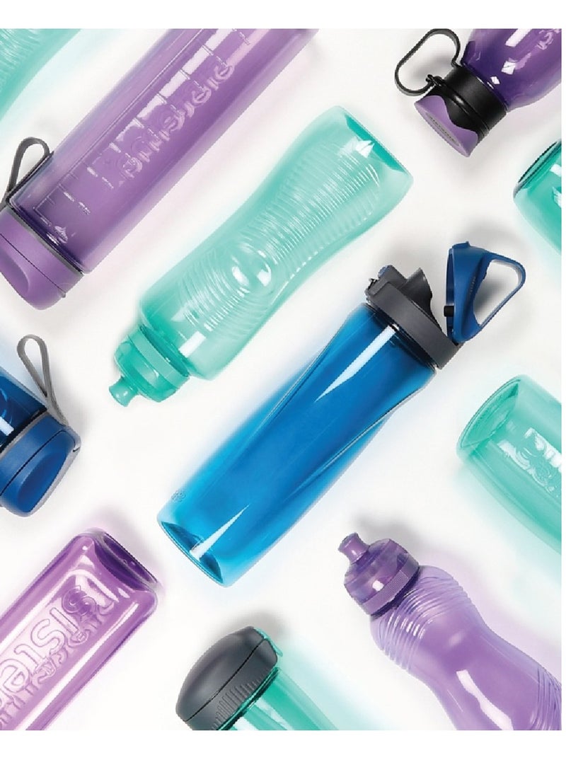 Sistema 480ML Helix Squeeze Bottle for school, sports & on the go, comes with Twist ‘n’ Sip lid, easy grip shape, Leak proof, Impact Resistant. Dishwasher safe & BPA Free, Pink - Image 3