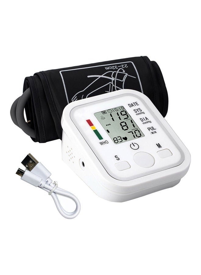 TIGER Electronic Blood Pressure Monitor – Accurate Digital BP Cuff with LCD Display, One-Touch Operation, Automatic Measurement, Compact & Portable, Ideal for Home Health Monitoring, Easy-to-Use, Reliable for Systolic, Diastolic & Pulse Readings - Image 1