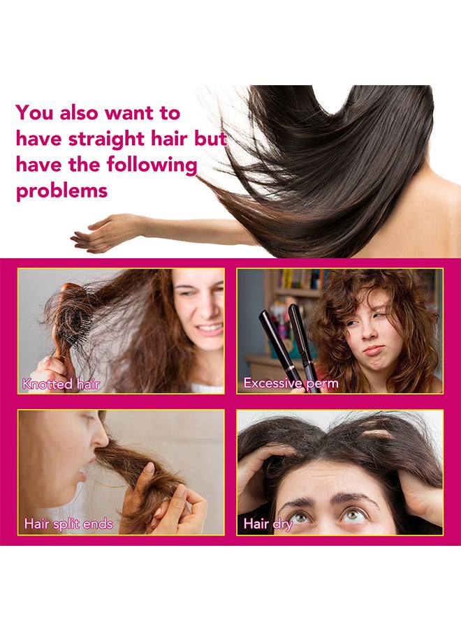 Elaimei Protein Correcting Hair Straighteing Cream, Silk And Gloss Hair Straightening Cream, Nourishing Fast Smoothing Collagen Hair Straightener Cream, For Thick, Curly, Unruly Hair, Repair Damaged Hair 60ML  - Image 3