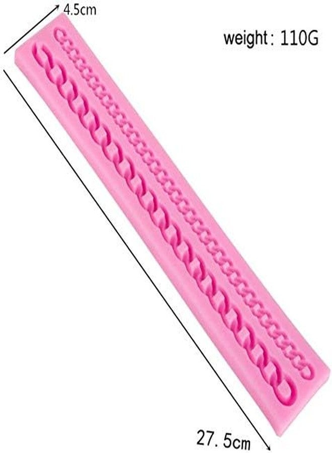Palksky Diamond Silicone Fondant Chain Mold Purse Bag Cake Decorating Gum Pastry Sugarcraft Chocolate Clay Mould - Image 3