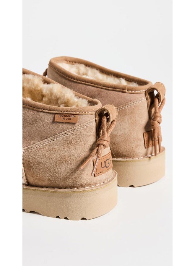 UGG Women's Ultra Mini Crafted Regenerate Fashion Boot, Sand, 3-4 - Image 4