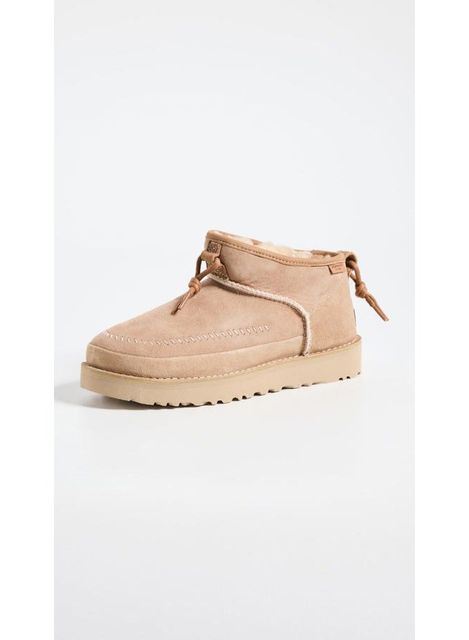 UGG Women's Ultra Mini Crafted Regenerate Fashion Boot, Sand, 3-4 - Image 2