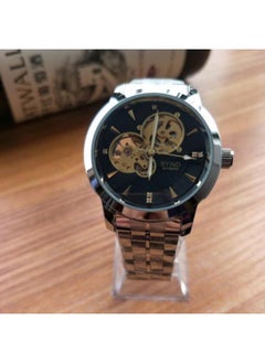 NIBEMINENT Beinuo Byino Mechanical Watch Men's Luminous Waterproof Hollow Automatic Winding Steel Strap 