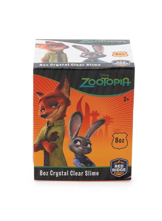 Disney Zootopia 8oz Crystal Clear Slime | Soft, Glossy & Stretchy | Non-Sticky Slime For Kids | Ideal For Gifting | Orange | Age 3+ - Image 1