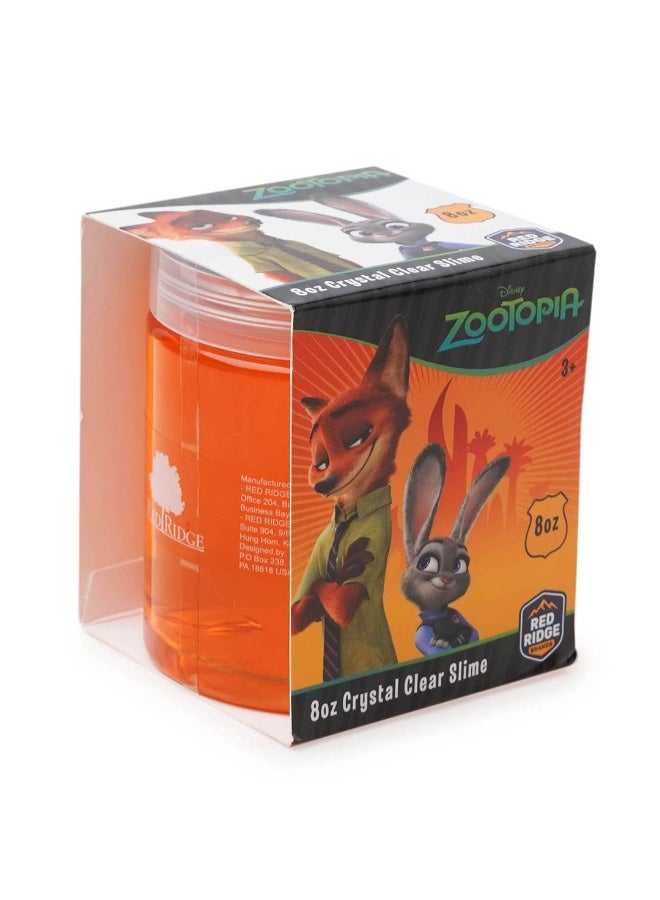Disney Zootopia 8oz Crystal Clear Slime | Soft, Glossy & Stretchy | Non-Sticky Slime For Kids | Ideal For Gifting | Orange | Age 3+ - Image 2