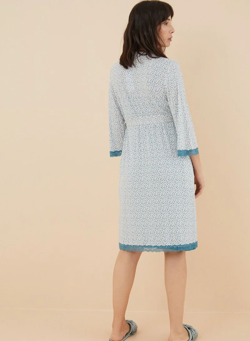 women'secret Floral Print Maternity Robe