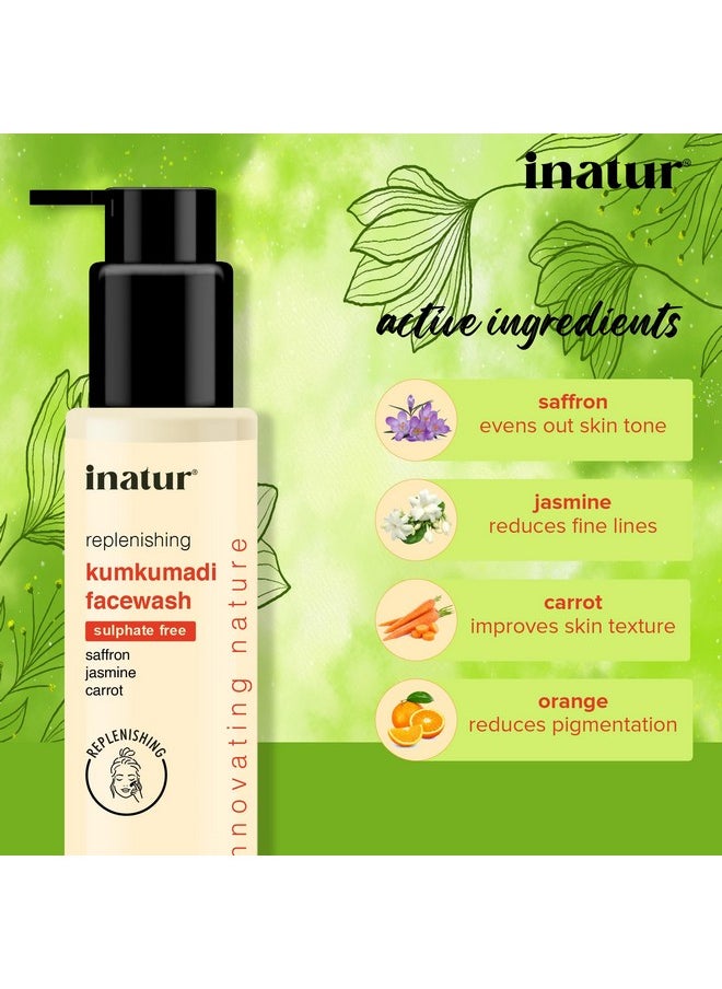 INATUR inatur Kumkumadi Combo of Facial Oil + Face Cleanser for Glowing and Brightening Skin | Ayurvedic Blends | 100% Vegan and Natural  - Image 2